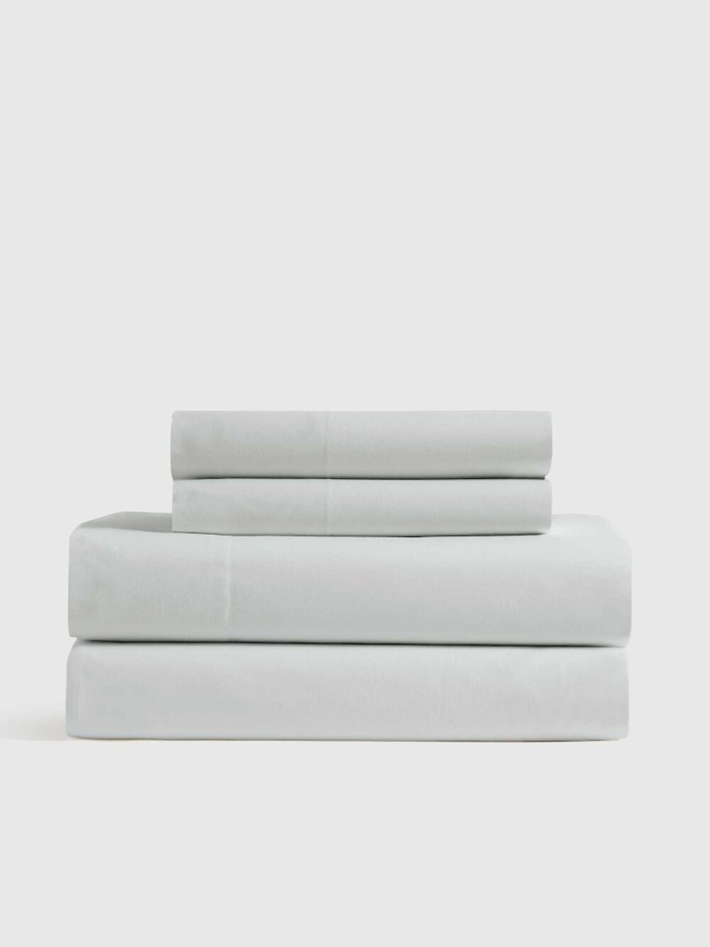 Quince Classic Organic Percale Fitted Sheet Set - King/ Mist Set 95$ MSRP